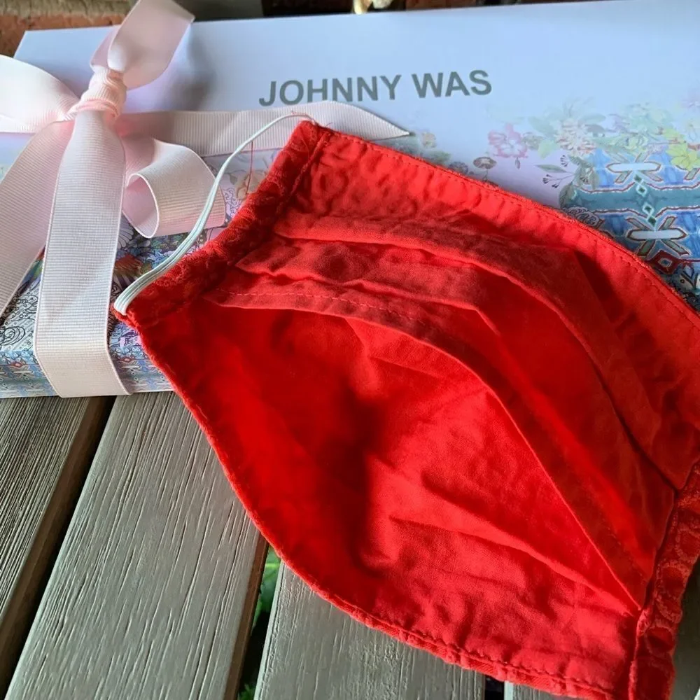 Johnny Was Embroidered Filter Pocket Face Mask box NOT included